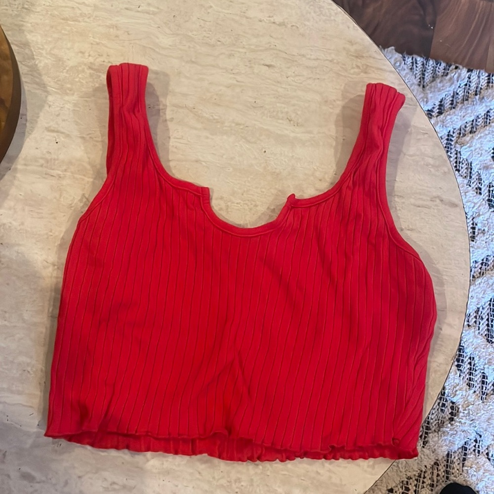 Red Cropped Top